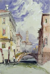 Ein Seitenkanal, Venedig, 1892